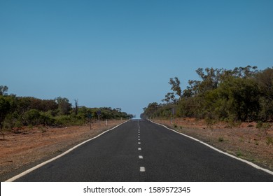 Wide Open Road In North West NSW, Australia