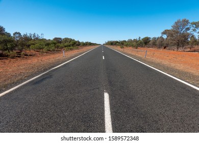 Wide Open Road In North West NSW, Australia