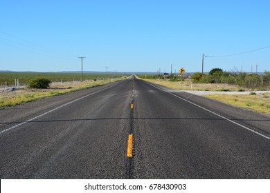 Wide Open Road Of West Texas