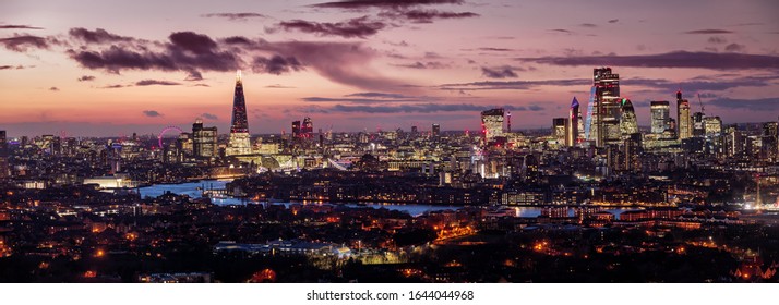 London Skyline Night High Res Stock Images Shutterstock