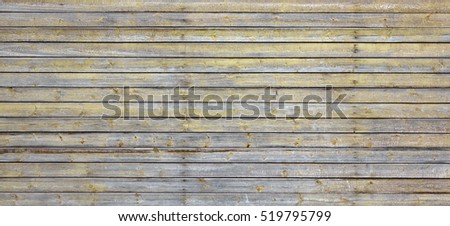 Wide Rustic Vintage Horizontal Empty Wood Plank Board Brown Grey Background. Exterior Or Interior Vintage Wooden Blank Texture. Barn Wood Design Signboard Or Billboard Structure, Abstract Web Banner