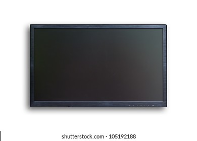 Wide Screen TV Isolated 