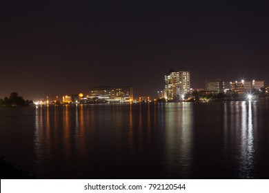 Wide Shot Of Lagos City SKyline