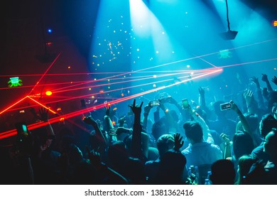 Wide Shot Of A Nightlife Concert