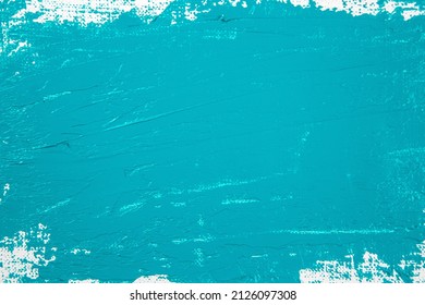 Wide Stroke Turquoise Paint On White Stock Photo 2126097308 | Shutterstock