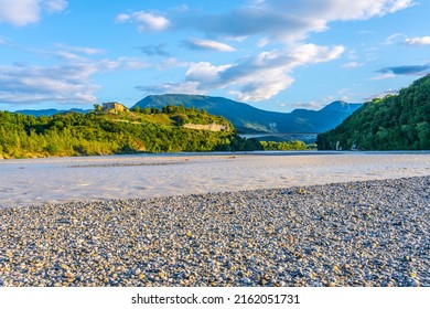 Wide valley of Tagliamento River - Shutterstock ID 2162051731