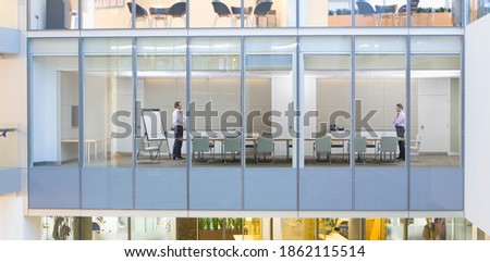 Image, Stock Photo The view from opposite | Symmetry