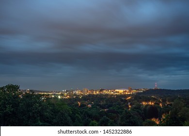 Wide View Of Syracuse Downtown Skyline