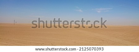 Wide-angle sky and desert climate