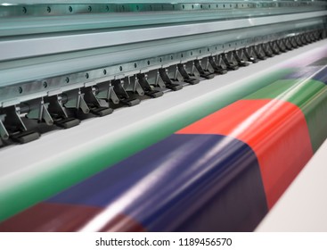 Wide-format inkjet printer - Shutterstock ID 1189456570