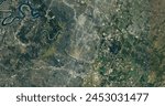 Wider extent view city of Austin Texas USA satellite image HD