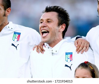 Wien, AUSTRIA - June 22, 2008: 
Antonio Cassano Looks On 
During The UEFA Euro 2008 
Spain V Italy At Ernst Happel Stadion. 
