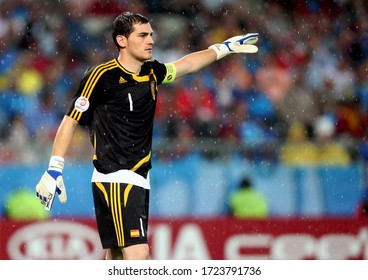 Wien, AUSTRIA - June 26, 2008: 
Iker Casillas Gestures 
During The UEFA Euro 2008 
Russia V Spain At Ernst Happel Stadion. 
