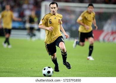 Wien, AUSTRIA - June 26, 2008: 
Andrés Iniesta In Action 
During The UEFA Euro 2008 
Russia V Spain At Ernst Happel Stadion. 
