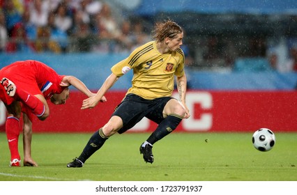 Wien, AUSTRIA - June 26, 2008: 
Fernando Torres In Action 
During The UEFA Euro 2008 
Russia V Spain At Ernst Happel Stadion. 
