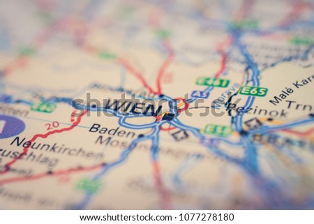 Wien on the map