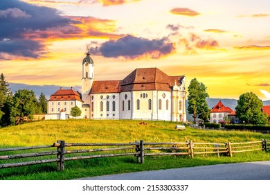 Wieskirche in Steingaden, Bavaria, Germany 