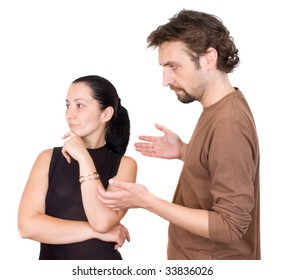 Wife Husband Yelling Each Other Stock Photo 33836026 Shutterstock