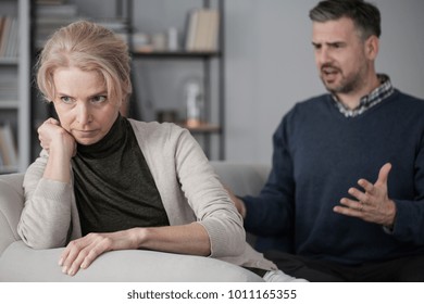 Wife Refusing To Listen To Her Nervous, Screaming Husband And Giving Him The Silent Treatment