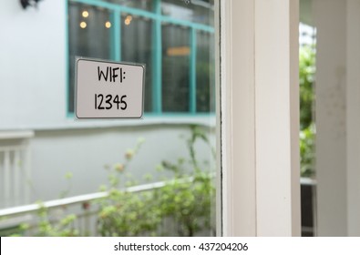Wifi Password On The Window