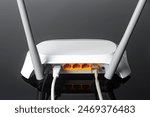 Wi-Fi router on a black background.