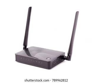 Wi-Fi wireless router isolated on a white background