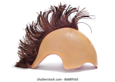 A Wig With A Mohawk On A White Background