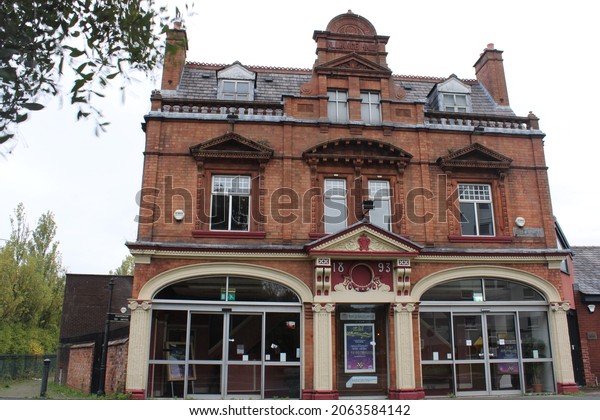 Wigan Little\
Theatre Victorian architecture. Home of amateur dramatics in Wigan,\
greater Manchester, UK 24-04-2021\
