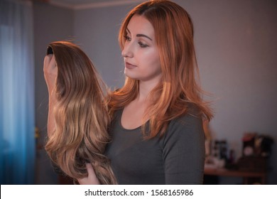 Wigs, Hair. Womens Beauty Concept