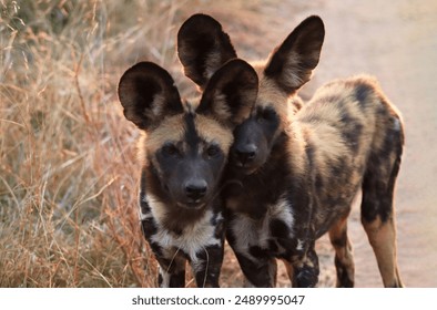 Wild Animals: Leopard, African wild dogs, Elephants, Rhino, Zebra, Lioness Lion, Crocodile, Antilope, Buffalo,  - Powered by Shutterstock