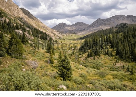 Wild basin in the Hunter-Fryingpan Wilderness, Colorado