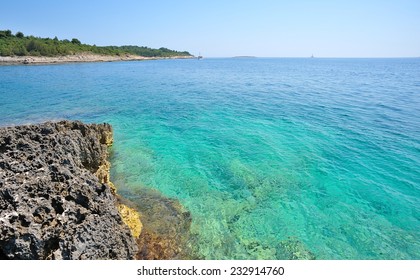 Wild Beach In Pula, Croatia, Europe