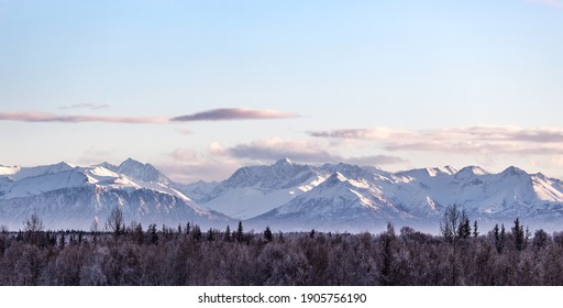 Dinosaur Valley Purple Alaskan Mountain Landscape