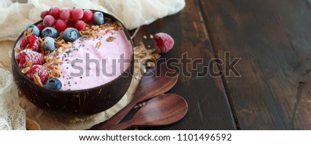 Similar – Himbeeren Smoothie Schüsseln