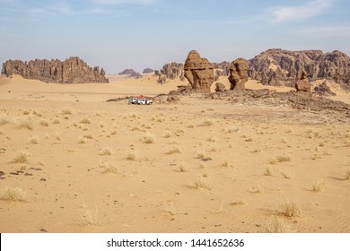 Wild Camping In The Sahara Desert, Chad, Africa