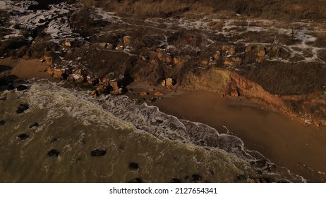 Wild Coast Of The Black Sea From Above. Odessa Region (Ukraine).