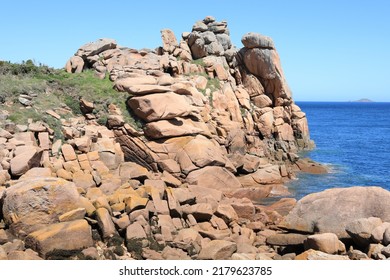 Wild Coast In Northern Brittany, France