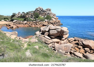 Wild Coast In Northern Brittany, France