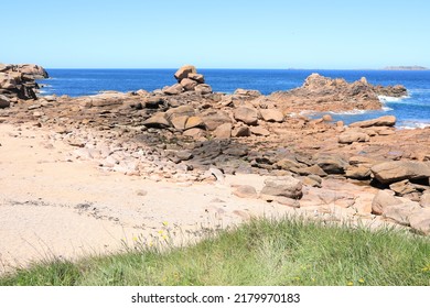 Wild Coast In Northern Brittany, France