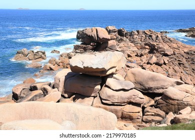 Wild Coast In Northern Brittany, France