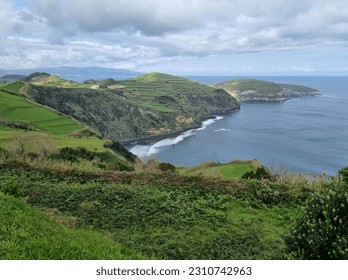 Wild Coastal View of San Miguel Island in The Azores and the Ocean, Green Landscape and Sea, Heaven On Earth - Shutterstock ID 2310742963