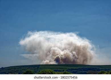 Wild Moorland Fire, Winter Hill Lancashire.