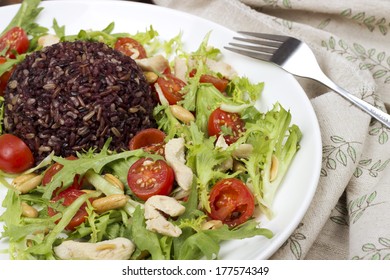 Wild Rice And Chicken Arugula Salad