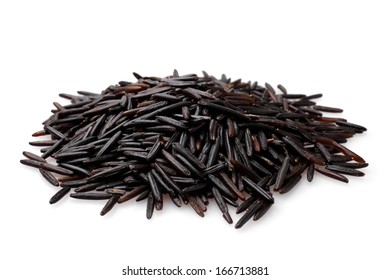 Wild Rice On A White Background