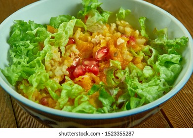 Wild Rice Pilaf With Butternut Squash Close Up