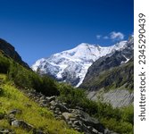 wild river bed of Navisence in Val d
