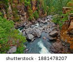 Wild and Rugged River - A view in the Rogue River Canyon - near Prospect, OR
