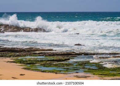 Wild Surf Seascape At Bermagui In The Eurobadalla Shire On The South Coast Of NSW, Australia.