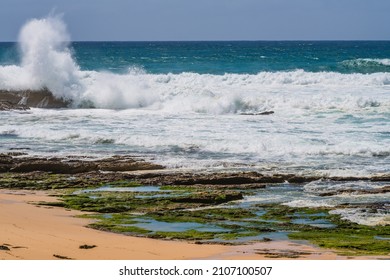 Wild Surf Seascape At Bermagui In The Eurobadalla Shire On The South Coast Of NSW, Australia.