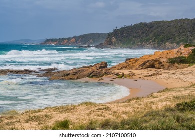 Wild Surf Seascape At Bermagui In The Eurobadalla Shire On The South Coast Of NSW, Australia.